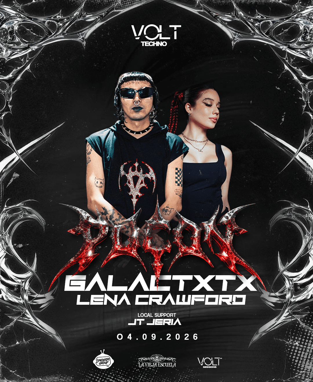 Volt Session presenta: PUCON EDITION - Lena Crawford + Galactxtx @ Vieja Escuela image}